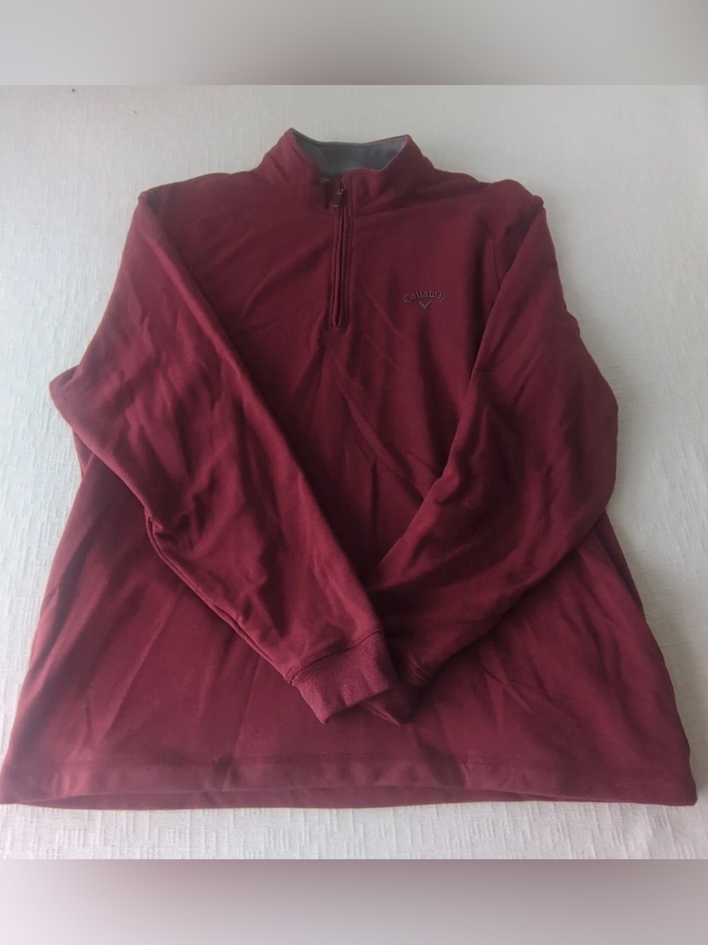 Callaway Men's red quarter zip sweatshirt size large